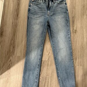 Madewell Vintage Blue Straight Leg Jeans